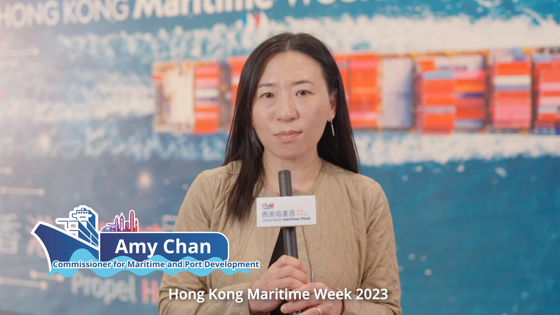 香港海運週2023 - 海運及港口發展專員陳婉雯女士 (只有英文)